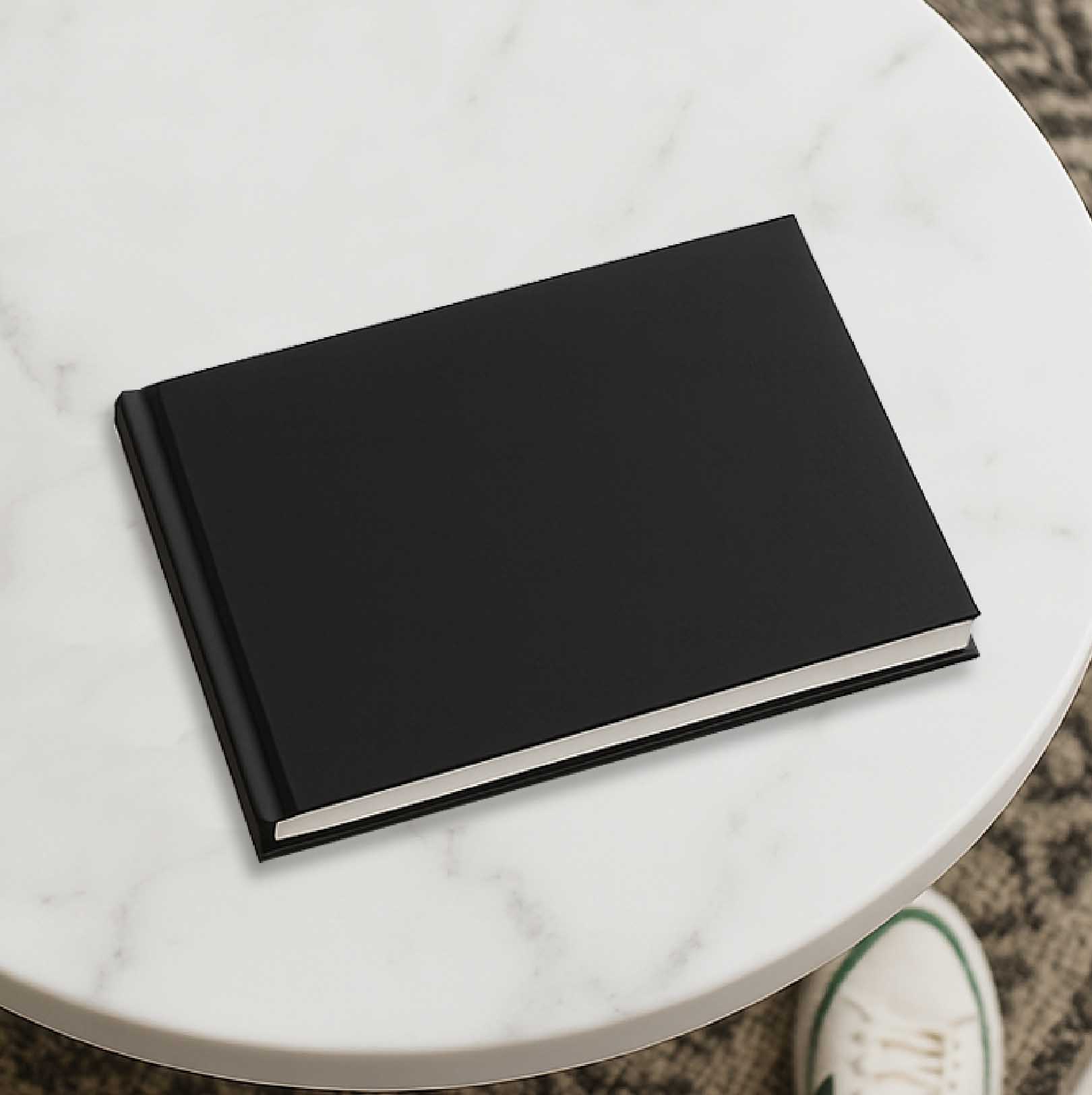 A4 landscape standard hardcover photobook with durable cover for printed photos