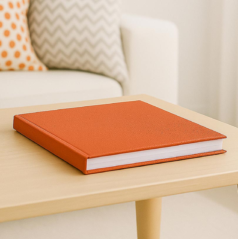 300x300mm luxury hardcover photobook with premium personalised photo cover and hardcover finish
