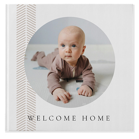 AI themed photobooks with a baby theme, featuring personalised photo albums designed to showcase baby milestones and family memories.