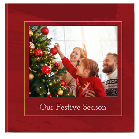 AI themed photobooks with a burgundy design, featuring personalised photo books created for stylish memory keeping and custom gifting.