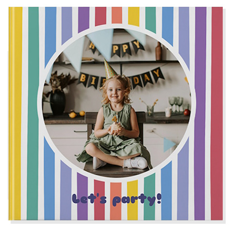 AI themed photobooks with a colourful theme, featuring personalised photo albums designed with bright and vibrant layouts for creative memory keeping.