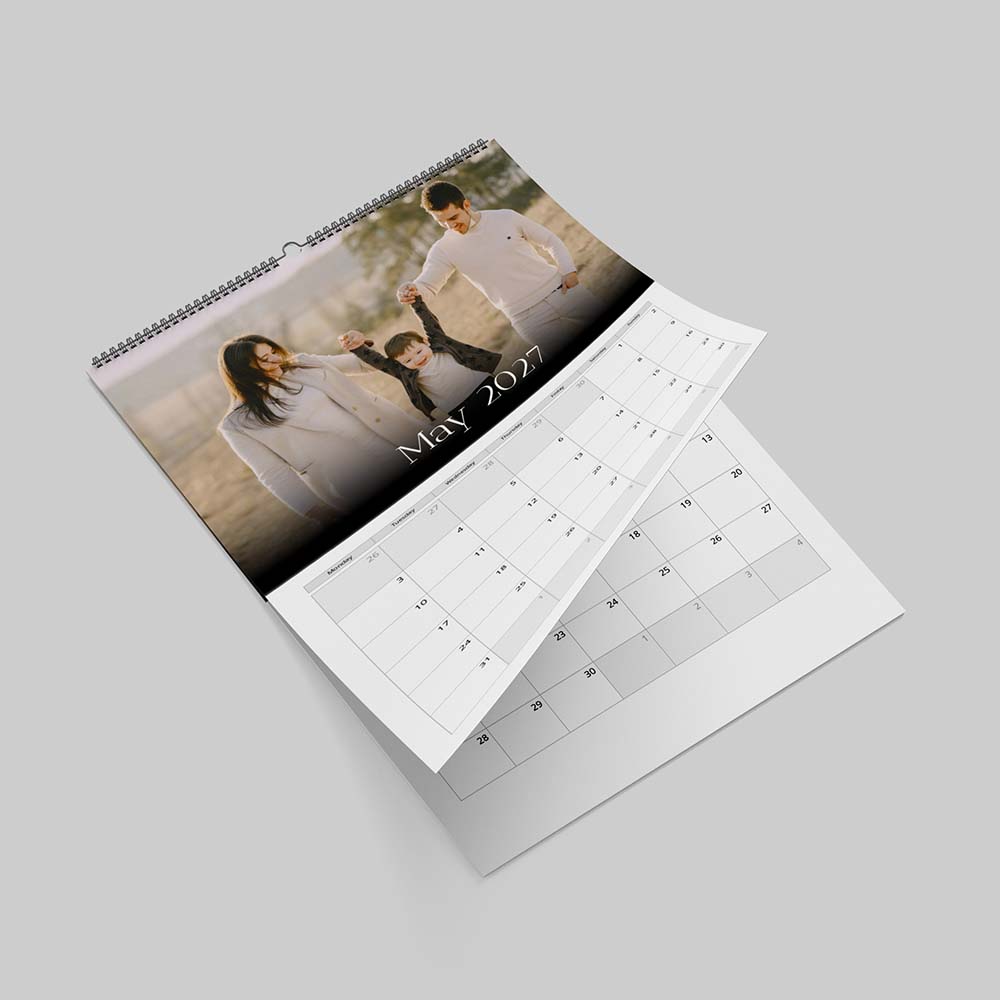 Classic Fade Themed Photo Calendar Collection Personalised classic fade themed calendar collection with custom family photos and earthy modern design