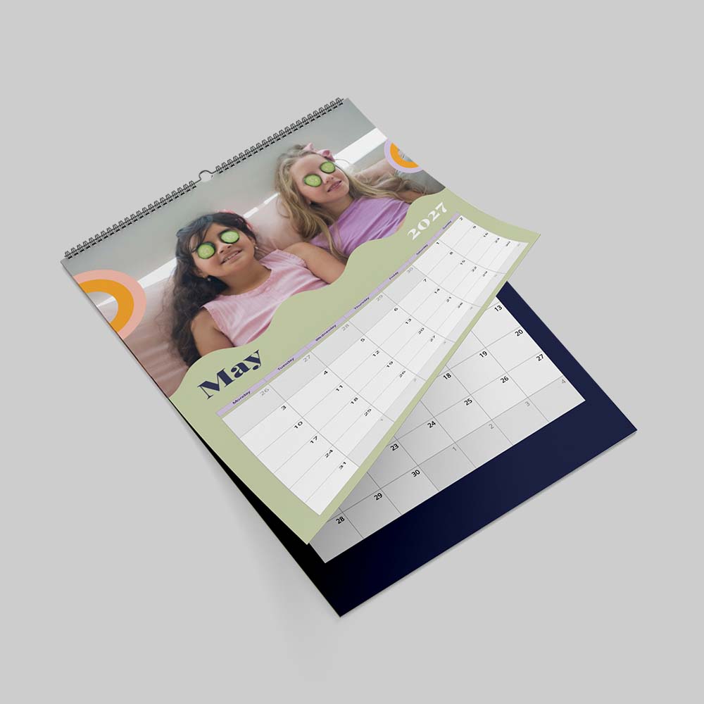 Fun Themed Photo Calendar Collection Personalised fun themed calendar collection with custom family photos and earthy modern design
