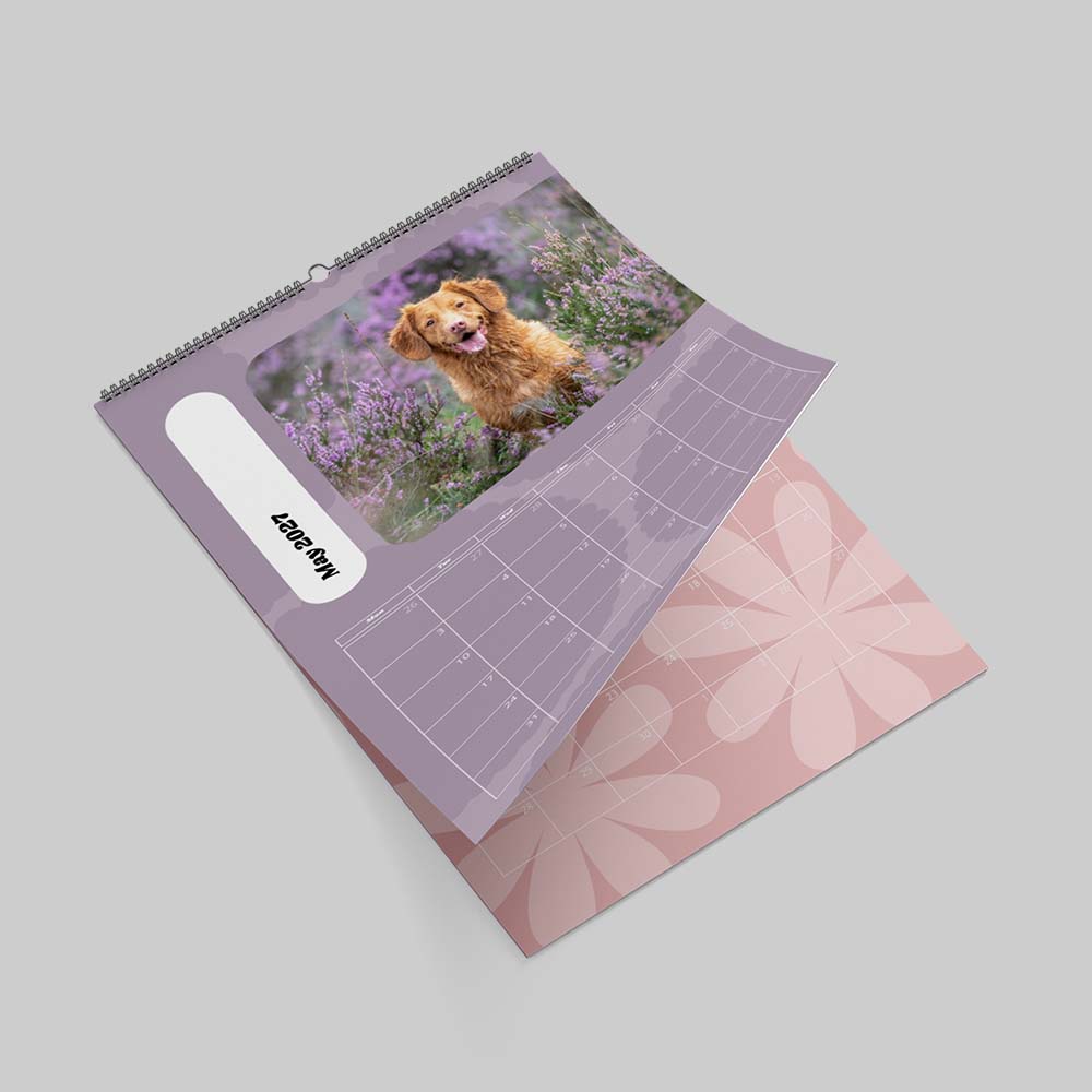 Pastel Themed Photo Calendar Collection Personalised pastel themed calendar collection with custom family photos and earthy modern design
