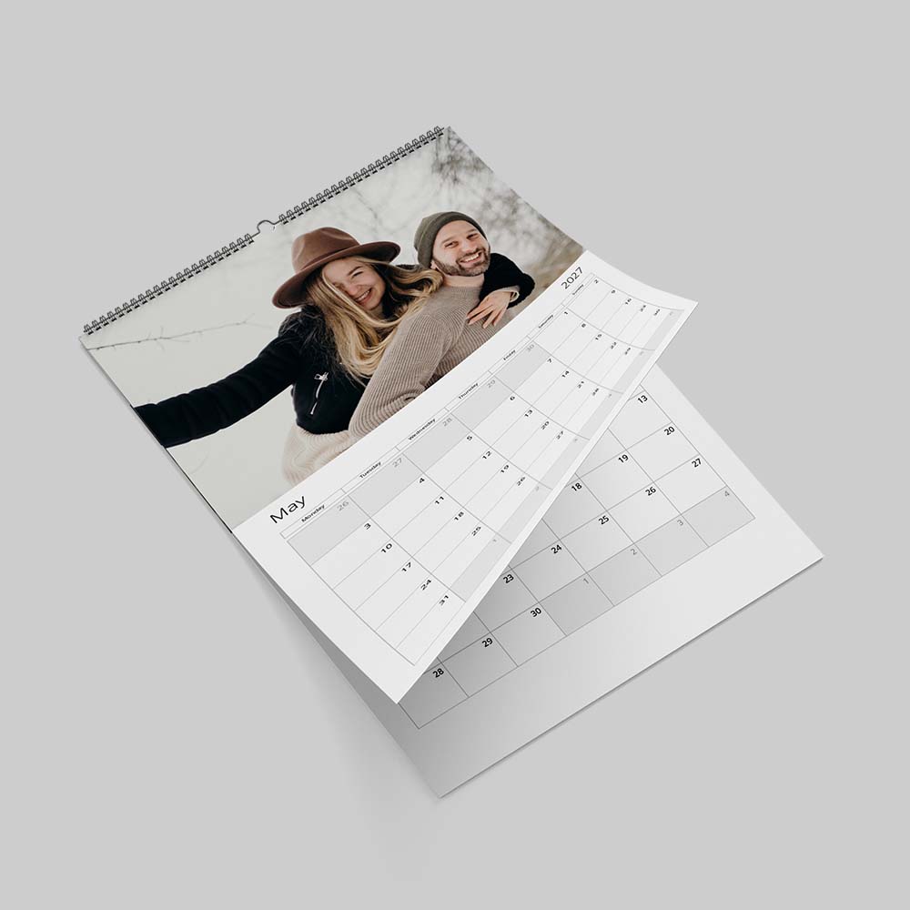 Simple Themed Photo Calendar Collection Personalised simple themed calendar collection with custom family photos and earthy modern design